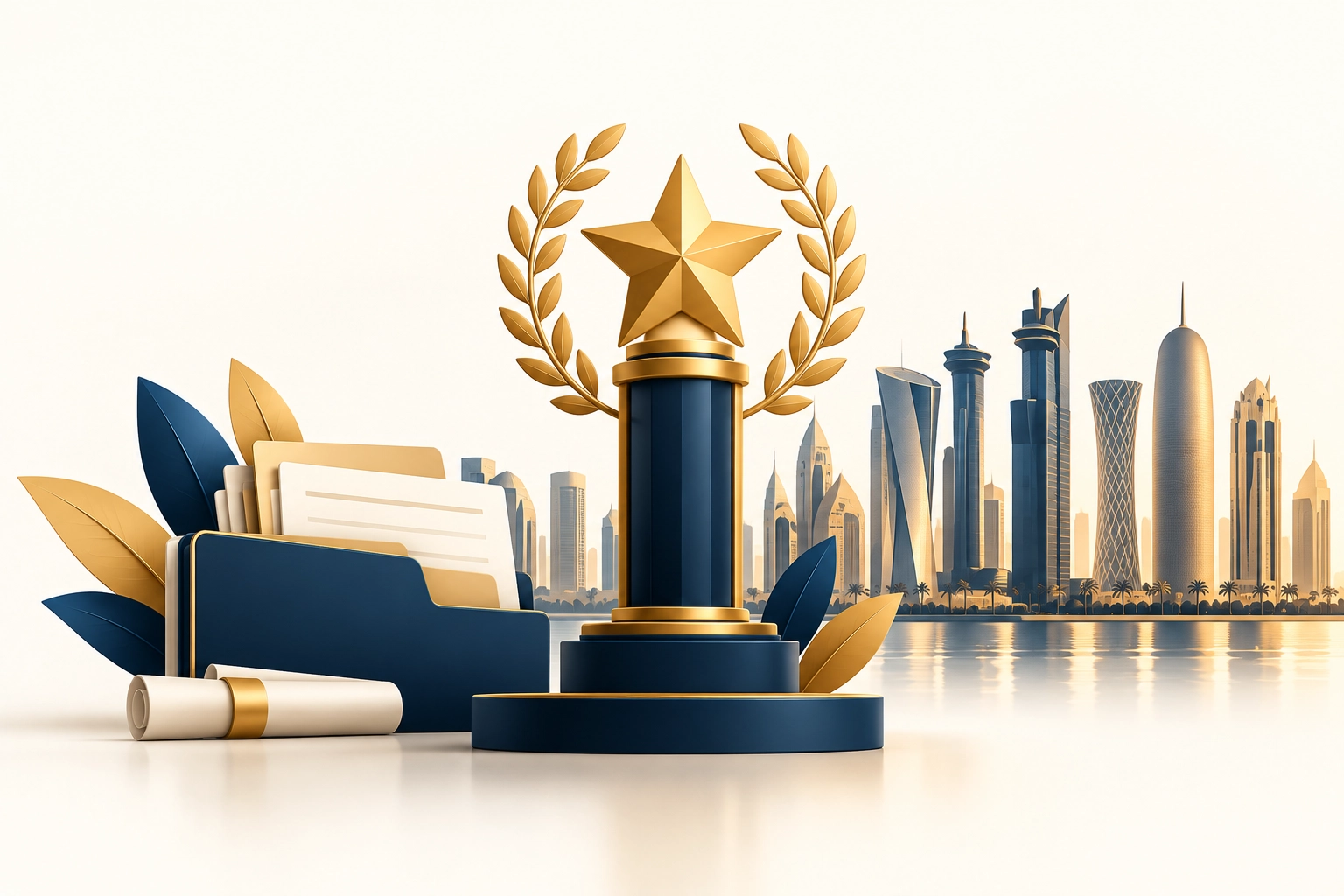 دعم التقييم الذاتي وإعداد ملف التقديم لنموذج قطر للتميز الحكومي